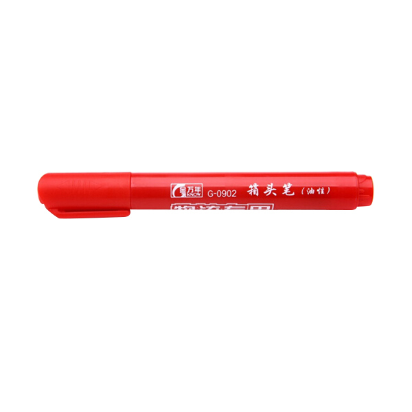 GENVANA/金万年 物流记号笔 G-0902 红色 3.0mm 10支/盒 1盒