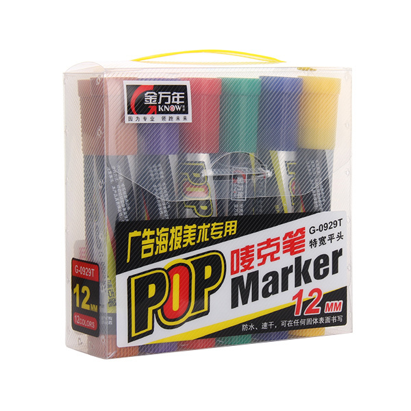 GENVANA/金万年 POP笔12色套装 G-0929T 12mm 12色 1套