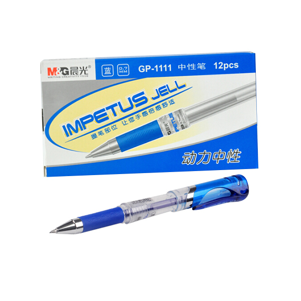 M&G/晨光 中性笔 GP1111 蓝色 0.7mm 12支/盒 1盒