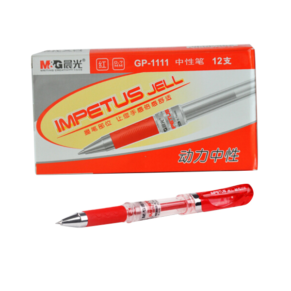 M&G/晨光 中性笔 GP1111 红色 0.7mm 12支/盒 1盒