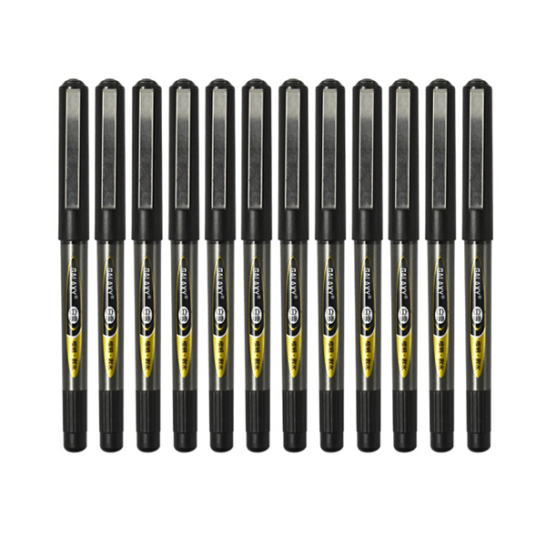 SNOWHITE/白雪 直液式走珠笔 PVR-155 黑色 0.5mm 12支/盒 1盒