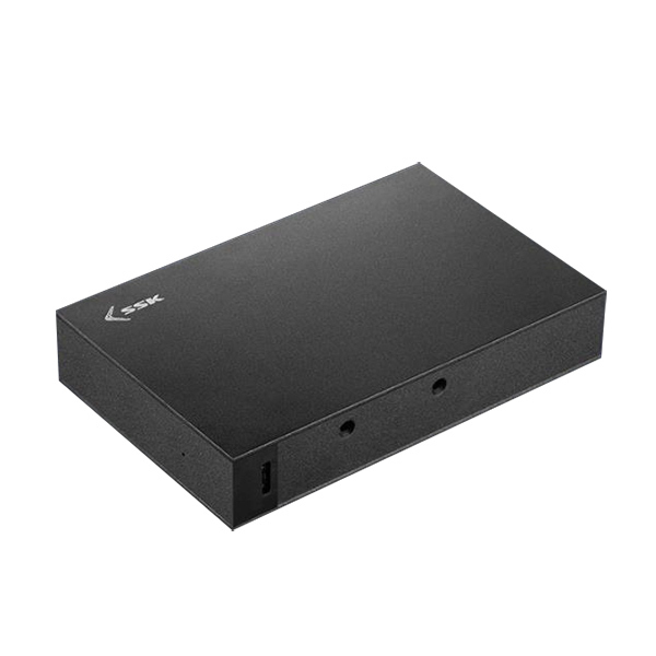 SSK/飚王 移动硬盘盒 HE-G3000 3.5" USB3.0 SATA接口 支持台式机硬盘 黑色 1个