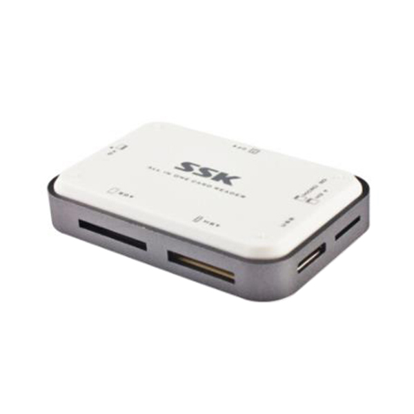 SSK/飚王 多功能合一读卡器(白色) SCRM056 USB3.0 TF卡/SD卡/CF卡 1个