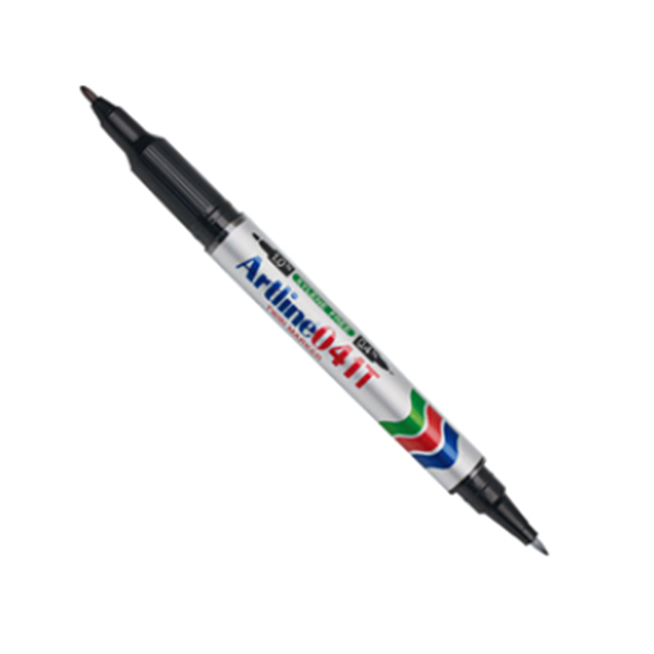 ARTLINE/旗牌雅丽 小双头油性记号笔 EK-041T 黑色 1支