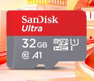 SANDISK/闪迪 TF(MicroSD)存储卡 U1 C10 A1 32G 1个