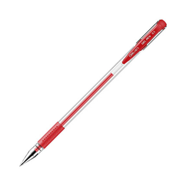 DELI/得力 中性笔 6600ES 红色 0.5mm 12支/盒(适用6916笔芯) 1盒
