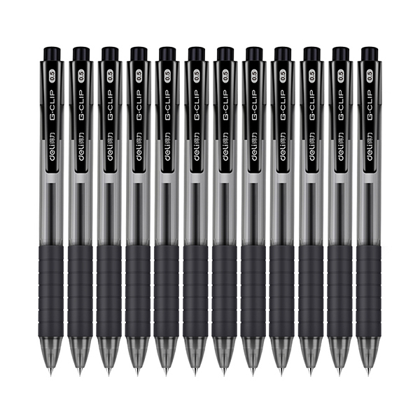 DELI/得力 中性笔 S06 黑色 0.5mm 12支/盒 1盒