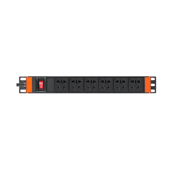 POWERSYNC/包尔星克 10A 6位 PDU机柜电源插座 MD6A0030 1.0mm²×3C 3m 黑色 短体 1个