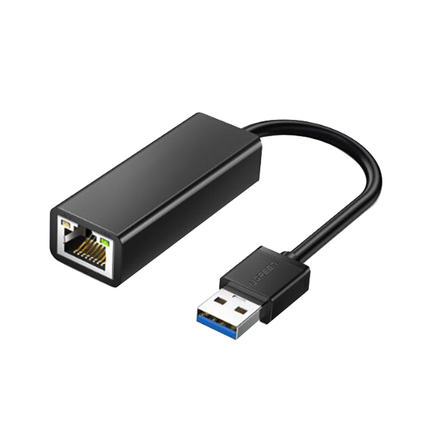 UGREEN/绿联 USB3.0转RJ45转换器 20256 适用苹果笔记本电脑任天堂Switch接网口转接头 1个