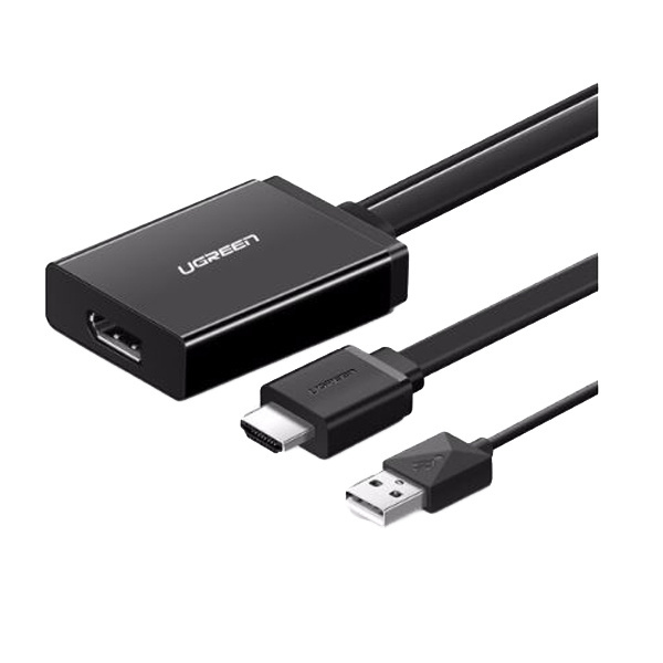 UGREEN/绿联 HDMI+USB转DP转接线 40238 黑色0.5m 1个