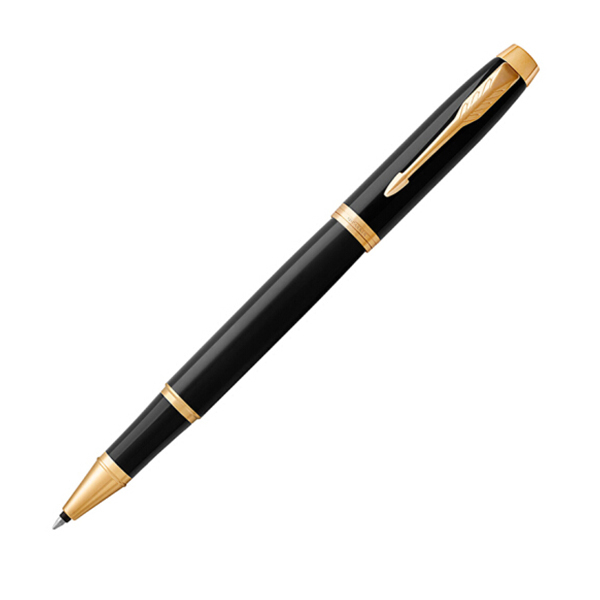PARKER/派克 2016IM纯黑丽雅金夹宝珠笔 (可定制Logo) 1支
