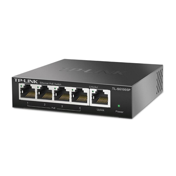 TP-LINK/普联 5口全千兆POE网络交换机 TL-SG1005P 1个