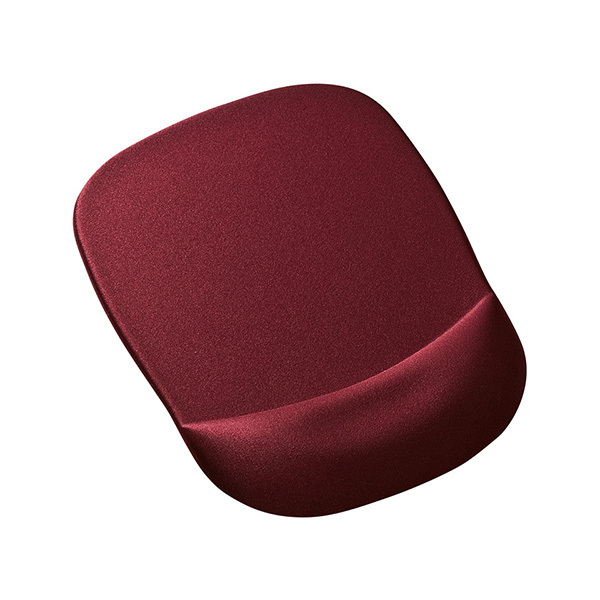 SANWA/山业 记忆海绵带腕托鼠标垫 MPD-MU1NWR 红色 1个