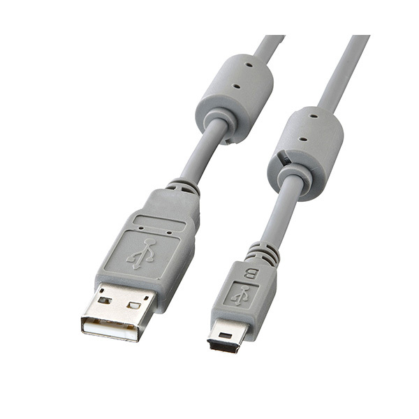SANWA/山业 USB-miniUSB连接线 KU-AMB530K 灰色 1个