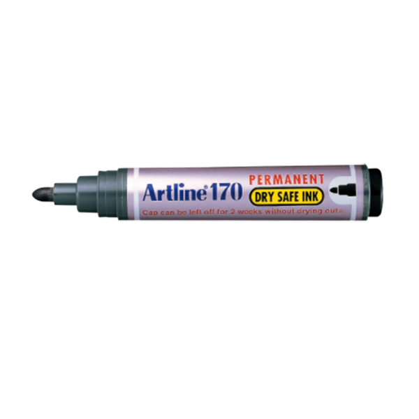 ARTLINE/旗牌雅丽 防干环保油性记号笔 EK-170 黑 圆头 2mm 1支