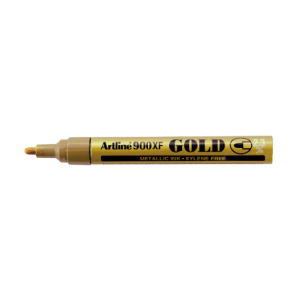 ARTLINE/旗牌雅丽 环保型油漆笔 EK-900XF 金色 圆头 2.3mm 12支 1盒