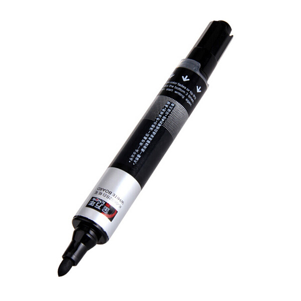 GENVANA/金万年 按压式大容量白板笔 K-0602B 黑色 1.5-3.0mm 10支/盒 1盒
