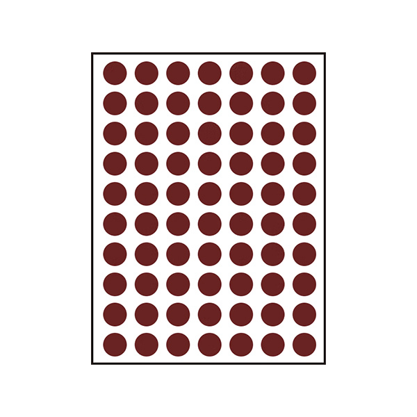 ZHUOLIAN/卓联 自粘性标签 ZL30 深褐色 1包