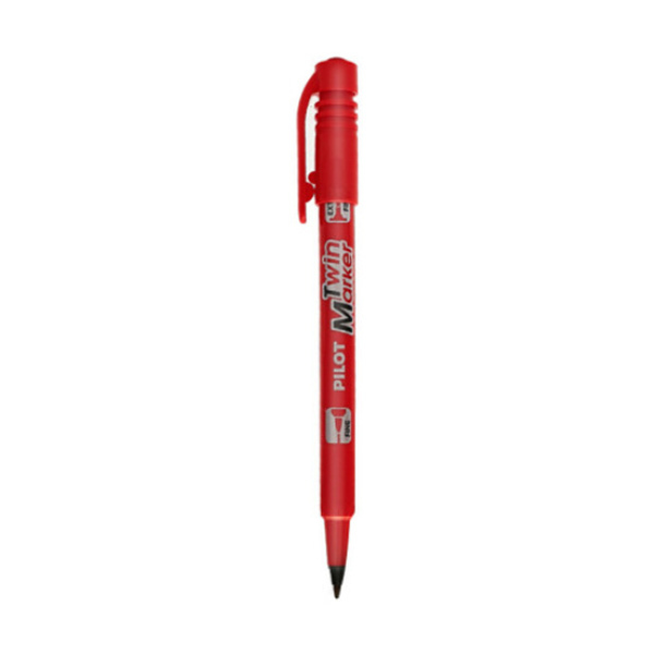 PILOT/百乐 油性双头记号笔 SCA-TM 红色 粗头2.0mm 细头1.0mm 12支/盒 1盒