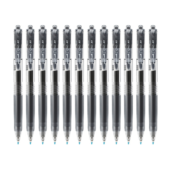 UNI/三菱 按压式中性笔 UMN-105 黑色 0.5mm(替芯:UMR-85) 12支 1盒