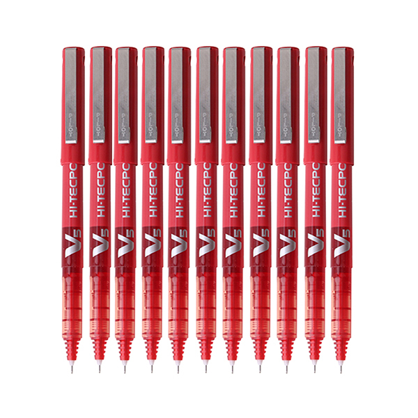 PILOT/百乐 走珠笔 BX-V5 红色 0.5mm 12支/盒 1盒