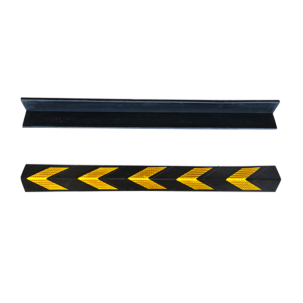 JSD/警士盾 橡胶直角反光护墙角 VSG-B14 黄黑 1000*100*8mm 含安装配件 1个