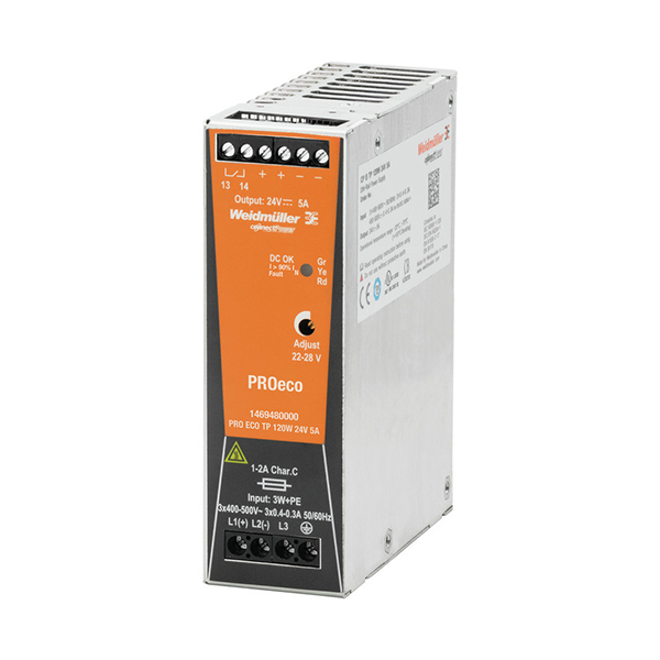 WEIDMULLER/魏德米勒 PRO系列开关电源模块 PRO ECO 120W 24V 5A 1个