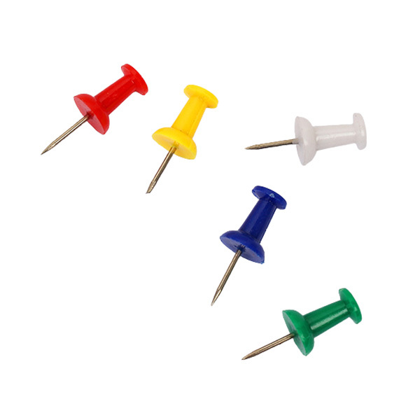 UMI/悠米 彩色工字钉 B10302X 五色混合 22mm 80枚装 1筒