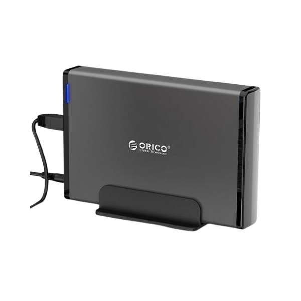 ORICO/奥睿科 移动硬盘底座USB3.0 硬盘座台式机械硬盘盒SATA串口SSD固态外置盒子外壳 7688U3 3.5英寸黑色 1个