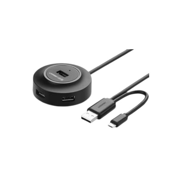 UGREEN/绿联 4口分线器 40852 USB2.0 1m 黑色 1根