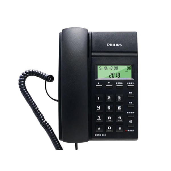 PHILIPS/飞利浦 有绳电话机 CORD040 蓝色 硬塑 1台