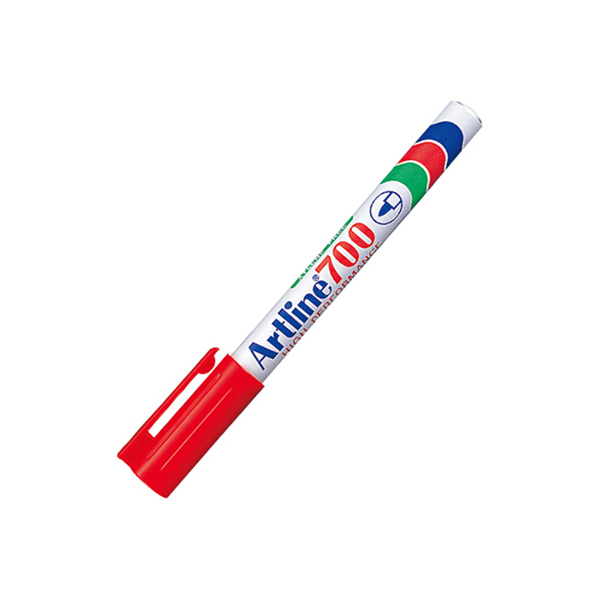 ARTLINE/旗牌雅丽 圆头环保型油性记号笔 EK-700 0.7mm 红色 12支 1盒