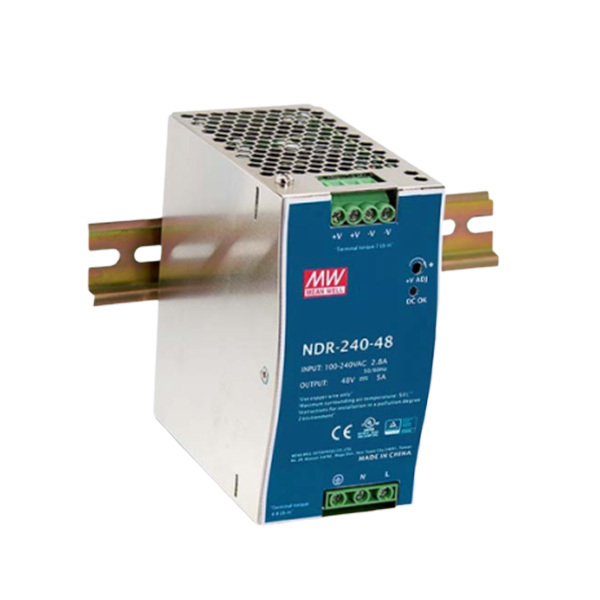 MW/明纬 NDR-240系列工业用DIN导轨型单组输出 NDR-240-48 1个