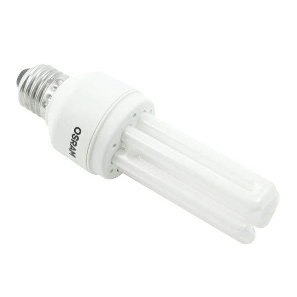 OSRAM/欧司朗 3U型节能灯 T3 220V 11W 865白光 E27 φ43*117mm 1个
