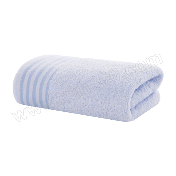KING SHORE/金號 純棉毛巾家紡提緞面巾 G1734 34×72cm 藍色 100%純棉(緞檔及裝飾部分除外) 1條 銷售單位：條